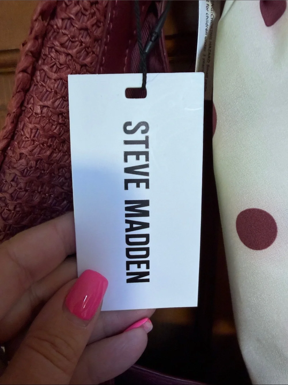 Steve Madden Bfreya Hobo Bag in Rust Wine